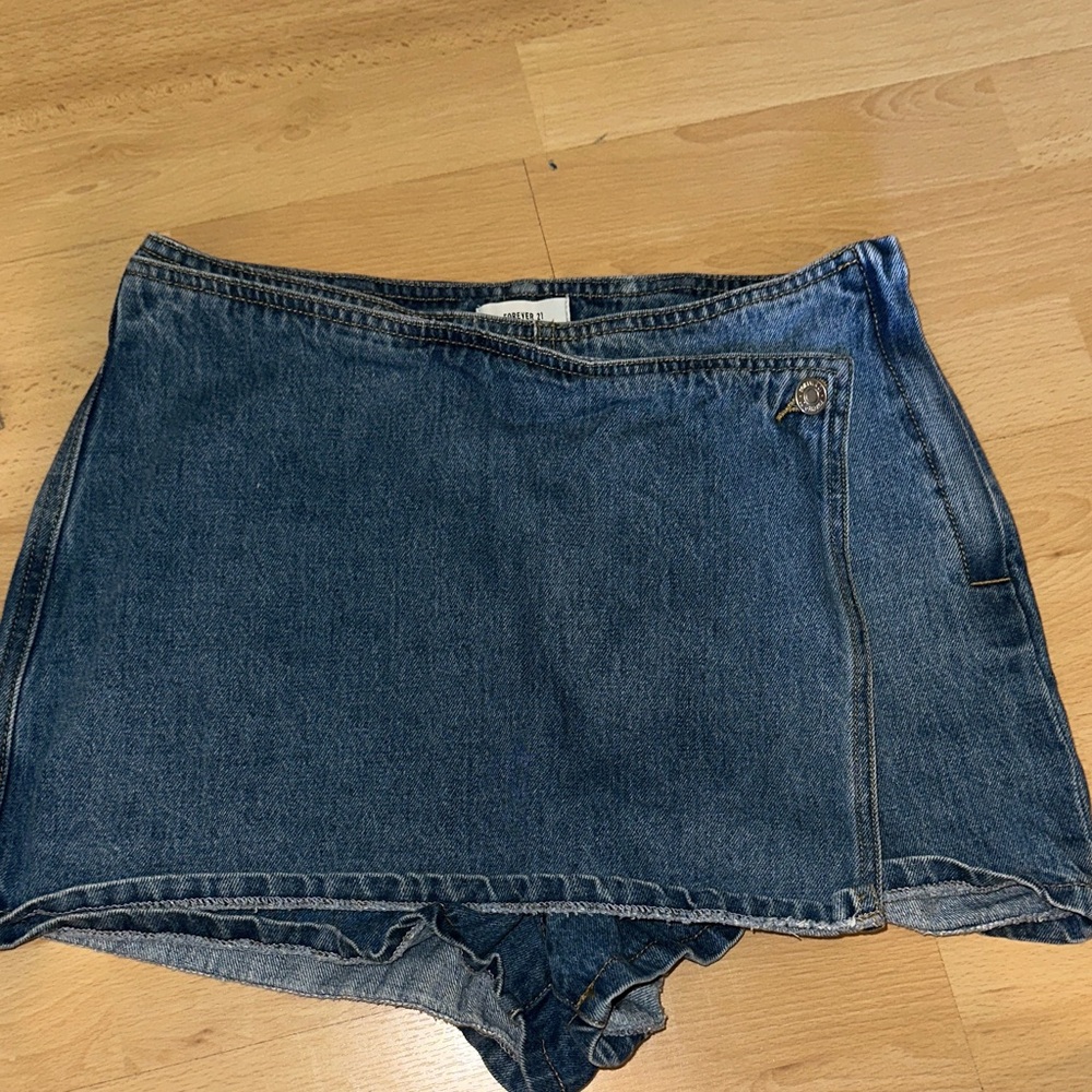 Denim Skort